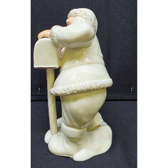 Lenox 2007 "Last Minute Lists" Santa at the Mailbox Christmas Figurine - Picture 4 of 7